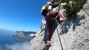 Via Ferrata Виа Феррата в Крыму  Ильяс Кая  Сложные участки
