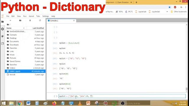HOW TO CREATE A PYTHON DICTIONARY? смотреть онлайн