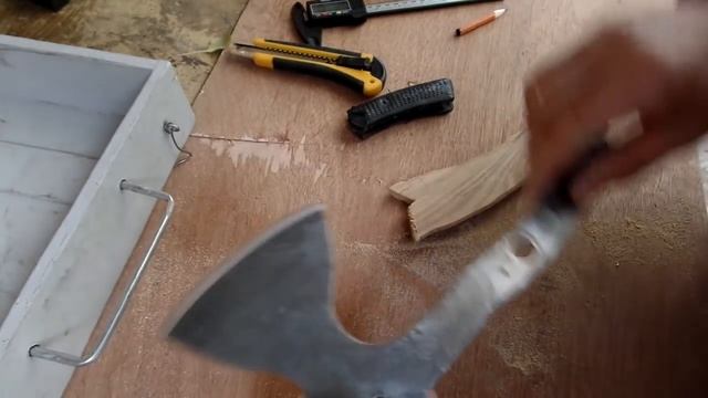 Реставрация рожденного в СССР топорика для разделки мяса своими руками смотреть онлайн