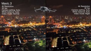 DJI Mini 3 Pro VS DJI Air 2S VS DJI Mavic 3 | Low Light Night Video Comparison