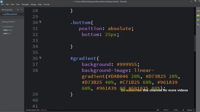 Profile Card and User Profile Widget UI Design - HTML CSS Tutorials