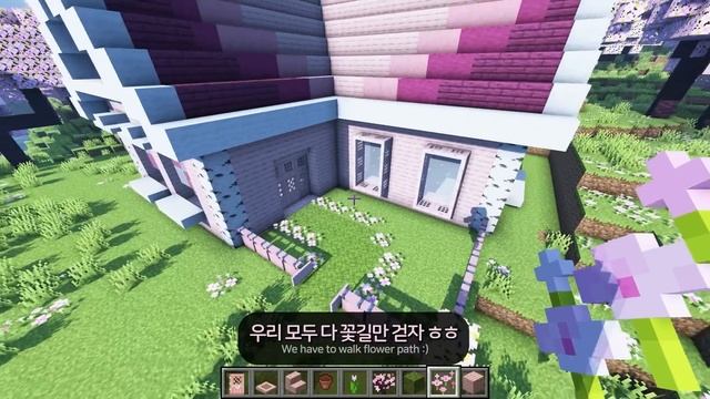 ⛏️ Minecraft Tutorial :: ? How to build a Cherry Blossom House - [마인크래프트 1.20 벚꽃 집짓기 건축 강좌] смотреть онлайн
