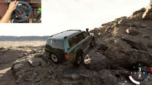 BeamNG Drive - Toyota Land Cruiser 100 - OFF ROAD | Logitech g29 gameplay