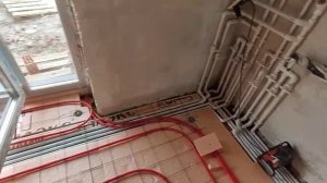 Отопление двухэтажного дома,Тёплый пол улиткой, двухконтурного котла