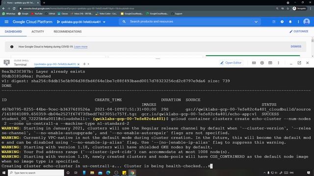 Build and Deploy a Docker Image to a Kubernetes Cluster | Qwiklabs [GSP304] смотреть онлайн