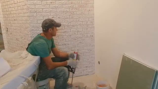 декоративное покрытие под кирпич(клинкер)часть 2 смотреть онлайн