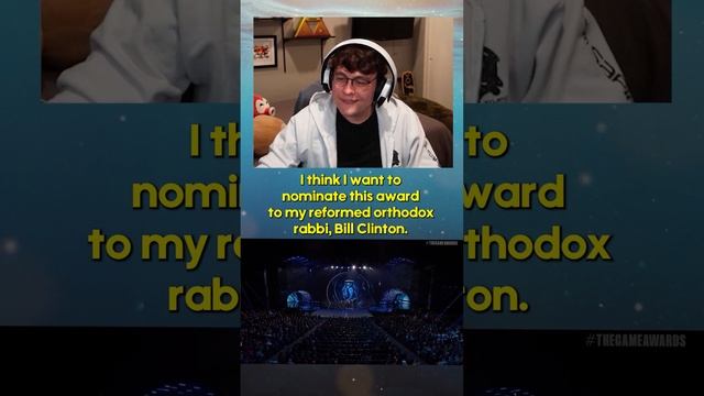 Bill Clinton Kid at the Game Awards Reaction