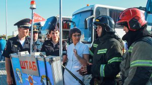 Экстренные ведомства Севастополя провели тренировку по эвакуации детей из лагеря в случае пожара
