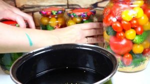 ??Ассорти помидоры и огурцы с семенами горчицы на зиму ??Насыщенный вкус! ??