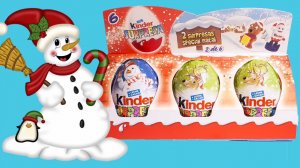 6 Киндер Сюрприз Шоколадных Яйца Новый Год и Рождество 6 Kinder Surprise Christmas Choko Eggs 