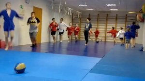 Андрей. Боевое самбо. Тренировка. Разминка