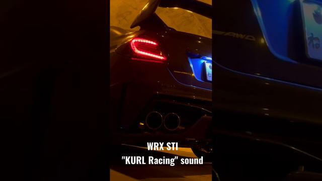 SUBARU WRX STI - KURL Racing silencer - blipping sound