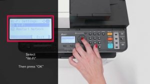 KYOCERA ECOSYS M5521cdw, M5526cdw: WiFi Setup