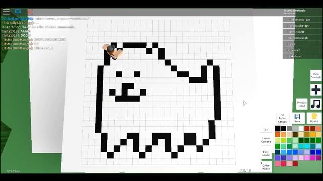 Annoying dog Toby roblox pixel art смотреть онлайн