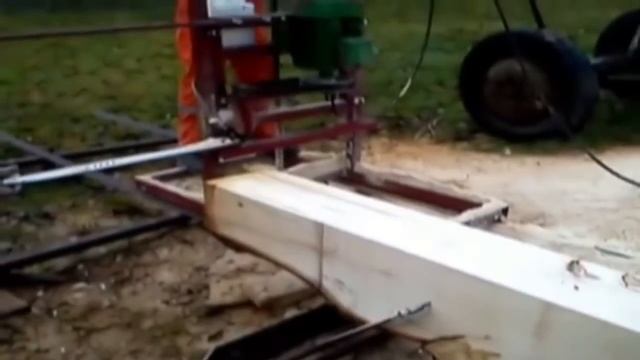 Пилорама из цепной пилы, бизнес в гараже смотреть онлайн