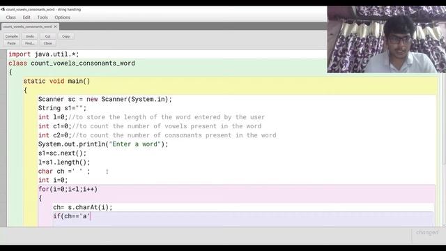 count vowels and consonants in a word | string | java | ICSE X | class 10 |computer applications смотреть онлайн