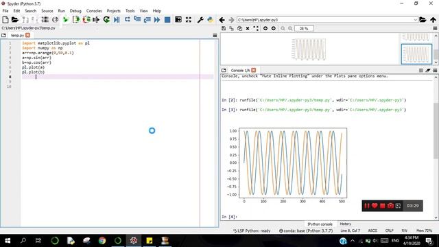 EASIEST WAY (with proof ) to fix "uncheck mute inline plotting" error in spyder 4 смотреть онлайн