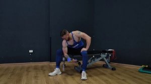 Сгибания на бицепс с упором в бедро. Тренировка бицепса.