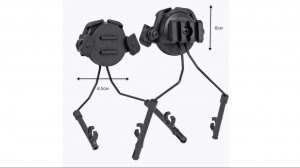 Крепление для наушников на шлем черные Адаптеры крепления для активных наушников для стрельбы на шле