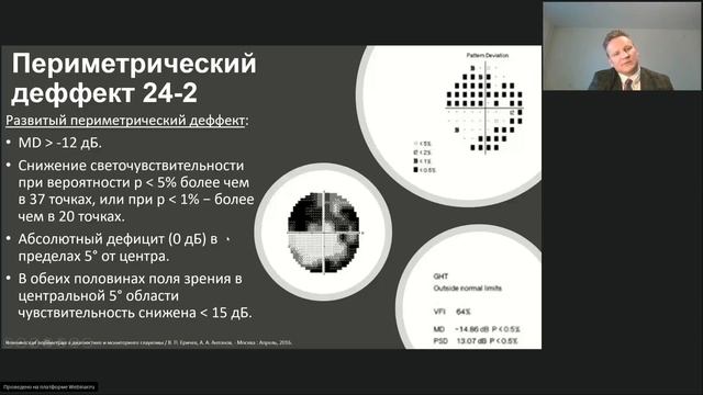 Цикл лекций по периметрии. Прогрессирование дефектов. Анализ трендов.