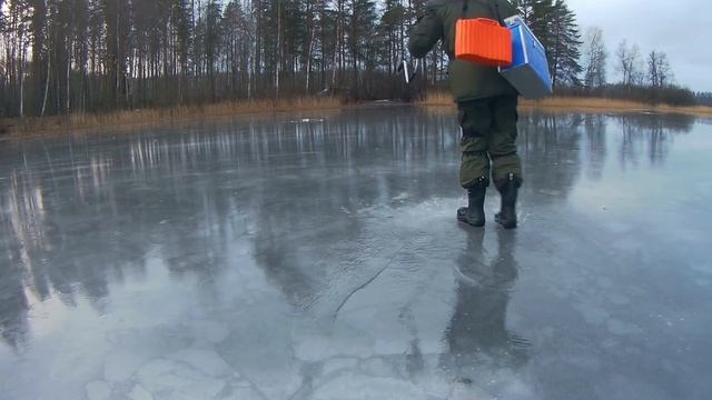 Любимовское озеро. Первая зимняя рыбалка в сезоне. Январь 2020г. смотреть онлайн