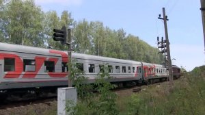 Тепловозы ТЭП60-0153 и 2М62УМ / TEP60-0153 and 2M62UM diesel locomotives