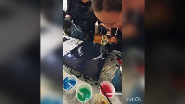 Флюид Арт/Fluid Art - рисование жидким акрилом смотреть онлайн