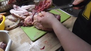 Разделка тушка домашней  утки