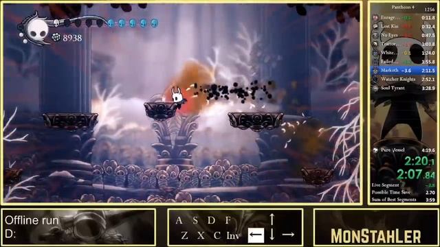 Hollow Knight Speedrun - Pantheon of the Knight in 4:11 смотреть онлайн