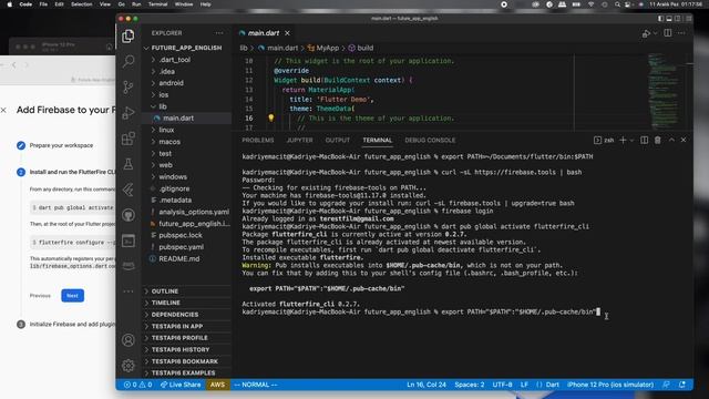 Flutter - 69. Firebase Setup with FlutterFire CLI