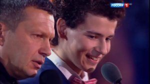 Подросток пытается переговорить Соловьёва на конкурсе "Синяя птица 2016"