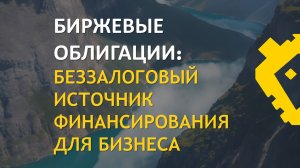 Биржевые облигации: беззалоговый источник финансирования для бизнеса.