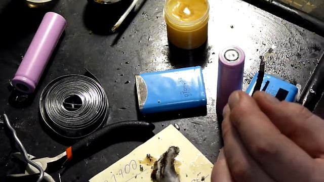Тестовая пайка элементов 18650 смотреть онлайн
