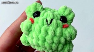 Амигуруми: схема Мини Жабка | Игрушки вязаные крючком
