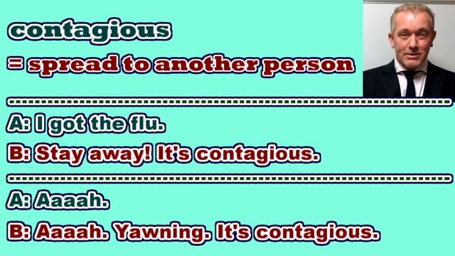 Meaning of "CONTAGIOUS" [ ForB English Lesson ] смотреть онлайн
