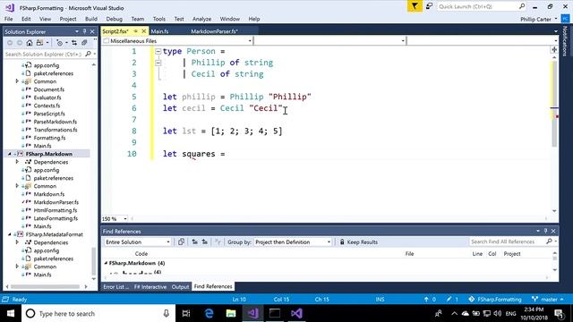 F# Tooling Updates for Visual Studio 2017 смотреть онлайн