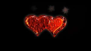 Футаж HD. Хрустальное сердце, сердце на замке на черном фоне, с маской