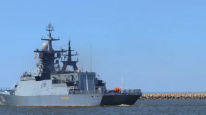 Russian corvette Soobrazitelny. Baltiysk city