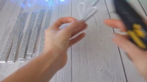 DIY Простая снежинка из фоамирана мастер класс/новогодний декор своими руками