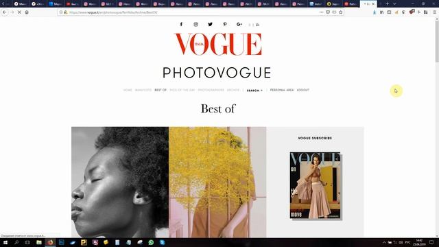 Публикации в журналах, площадке Photo Vogue Italia, участие в конкурсах. Часть 5 photovogue смотреть онлайн