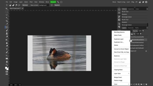 How to Extend Background in Photopea using Generative Fill Magic Replace Tool смотреть онлайн
