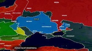 История УНР - на карте