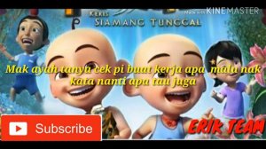 Lirik lagu hang pi mana versi upin ipin 2019!!