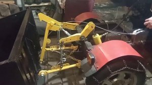 Ковш- кузов на заднюю навеску. Самодельный Минитрактор. Переломка. 4х4