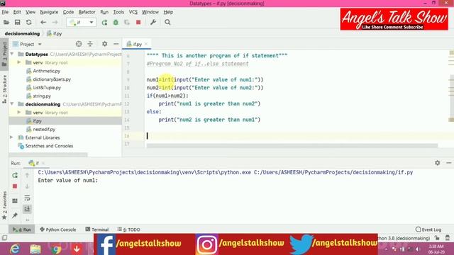 Decision Making Statement In Python | Python Tutorial | If Else Statement In Python | Nested If Els