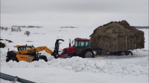 МТЗ 1523 БУКСУЕТ с ПТС 9. ОБНОВА В ХОЗЯЙСТВЕ.  ПОГРУЗЧИК DIECI  Погрузка сена! (Сезон 2021)