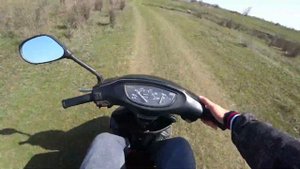 Покатушки на скутере Honda dio af-34. Поездка в магазин по разбитым дорогам