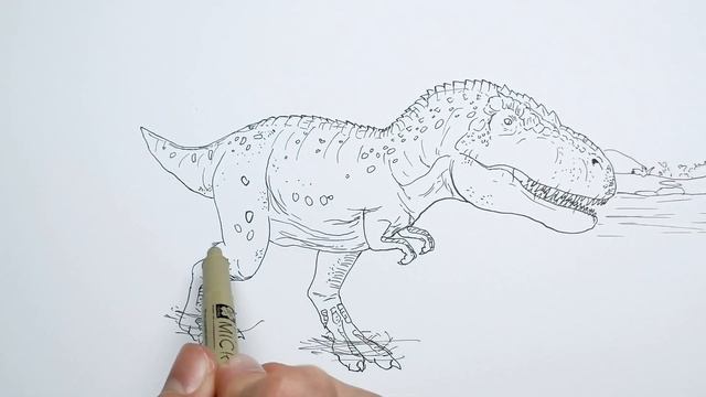 How to Draw White T-Rex from ARK: Survival Evolved смотреть онлайн