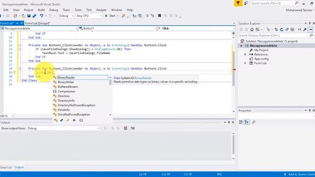 VB.NET (In Urdu) 52 - How to Copy, Move or Delete a File through Visual Basic смотреть онлайн