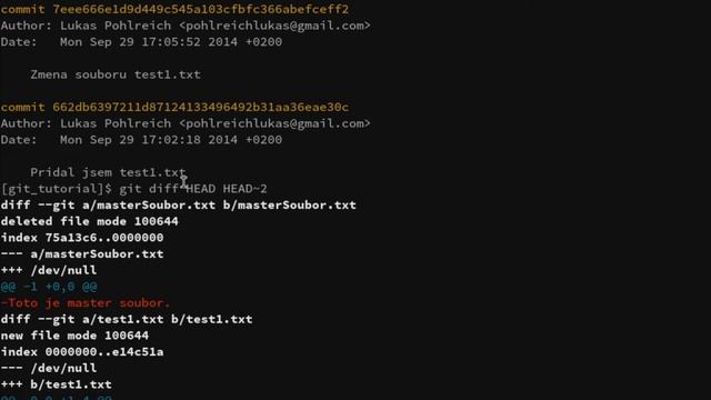 Git - Diff s commity #18 смотреть онлайн